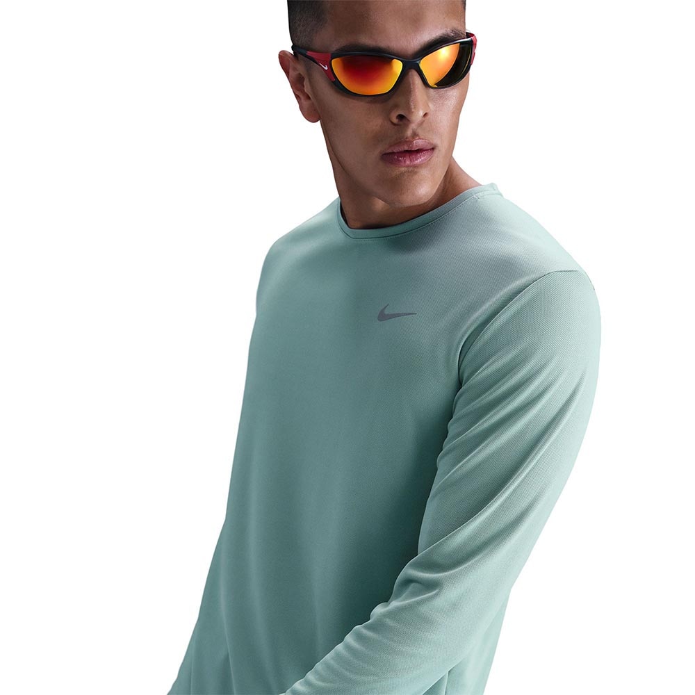 Nike Dri-Fit Miler UV Langermet Trøye Herre Turkis