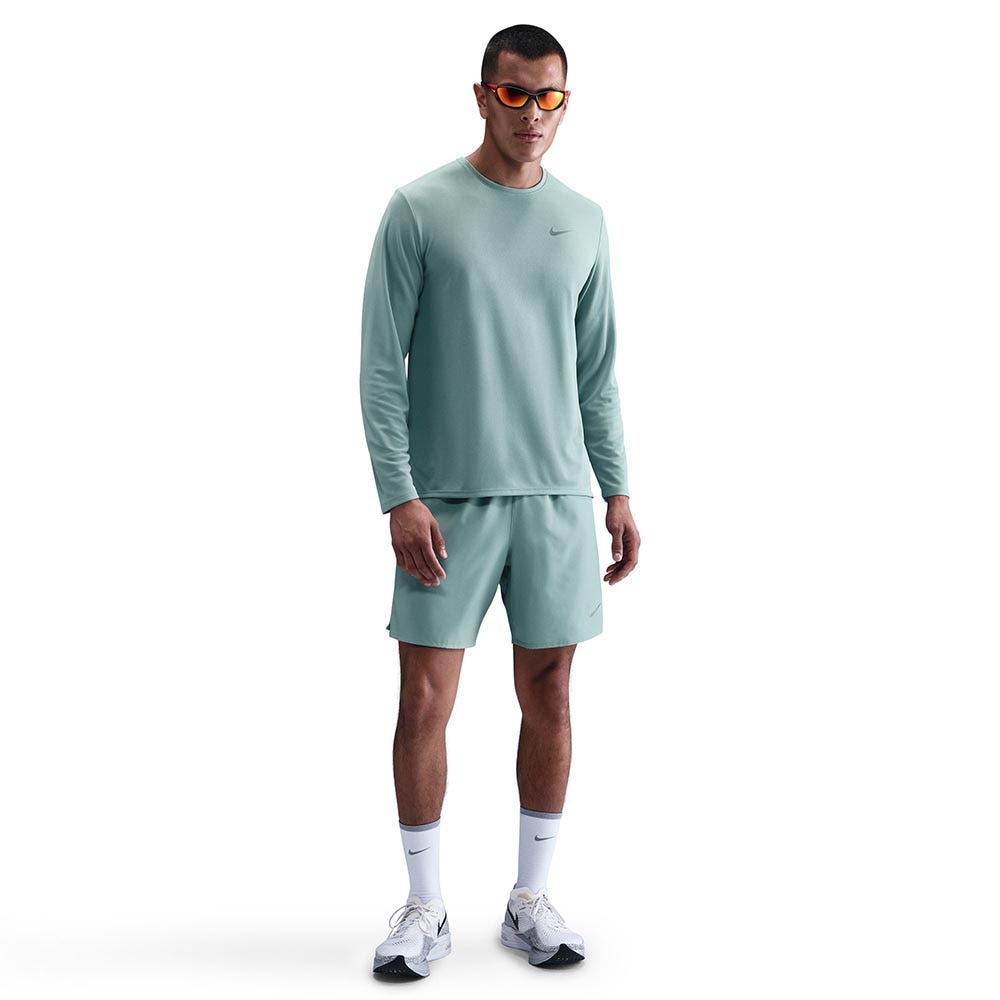 Nike Dri-Fit Miler UV Langermet Trøye Herre Turkis