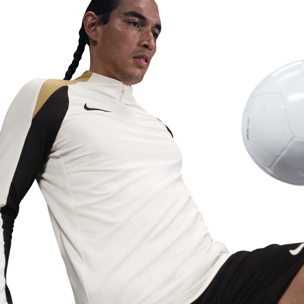 Nike Dri-FIT Strike Treningsgenser Beige/Sort