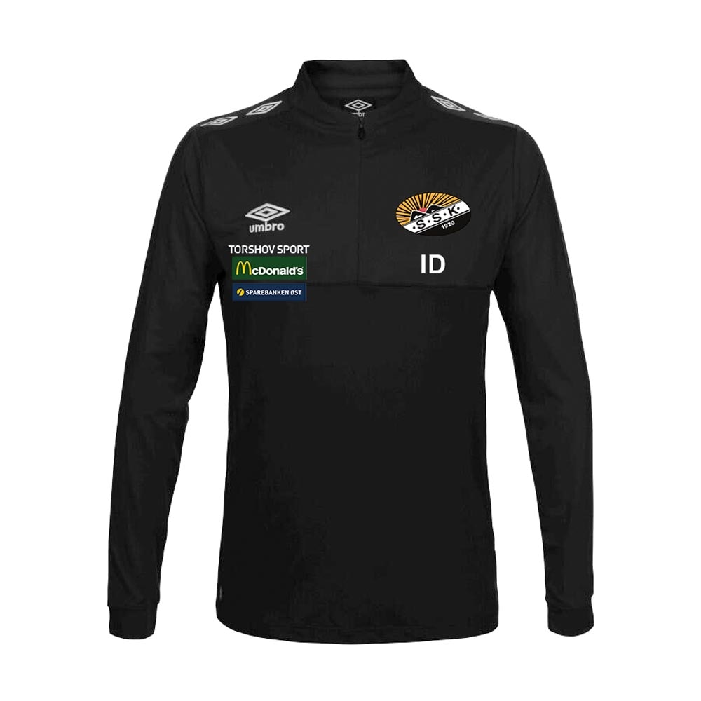 Umbro Solberg SK 1/4 Zip Treningsgenser Sort/Hvit