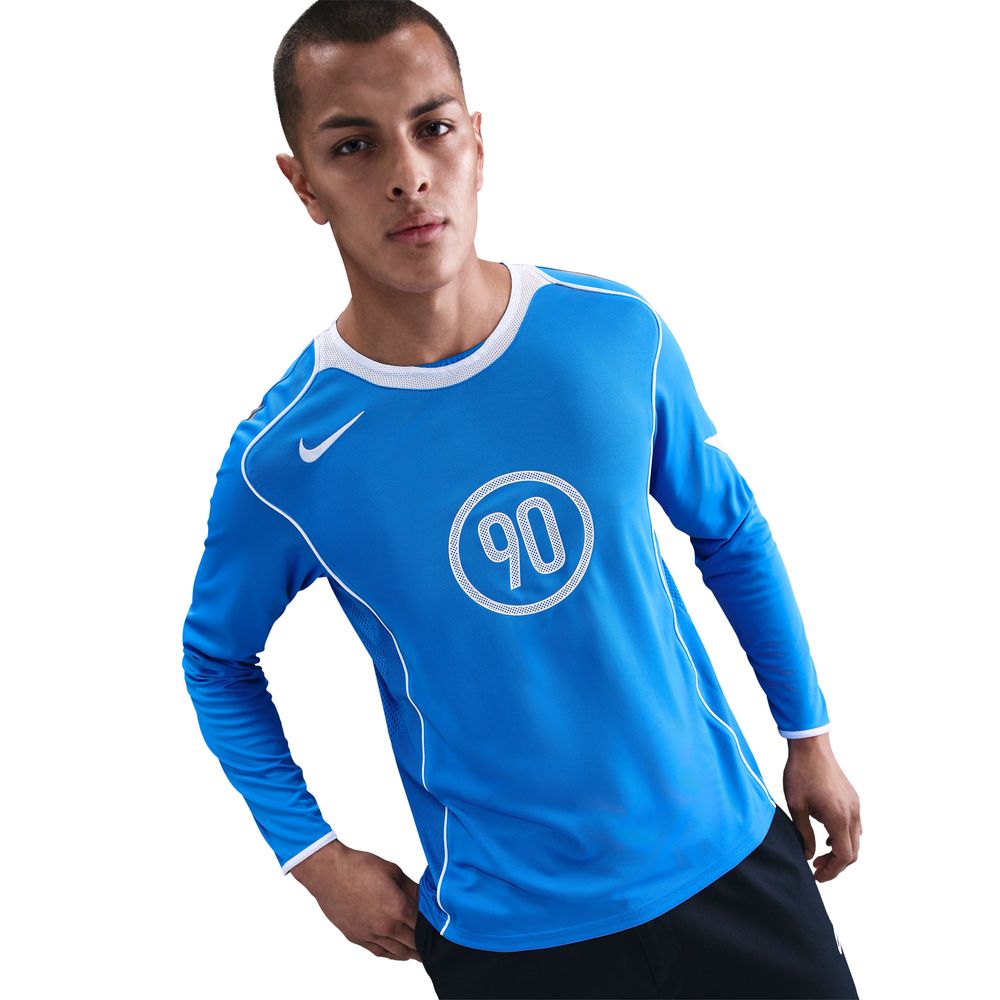 Nike Dri-FIT Total 90 Energy Langermet Fotballdrakt Blå/Hvit