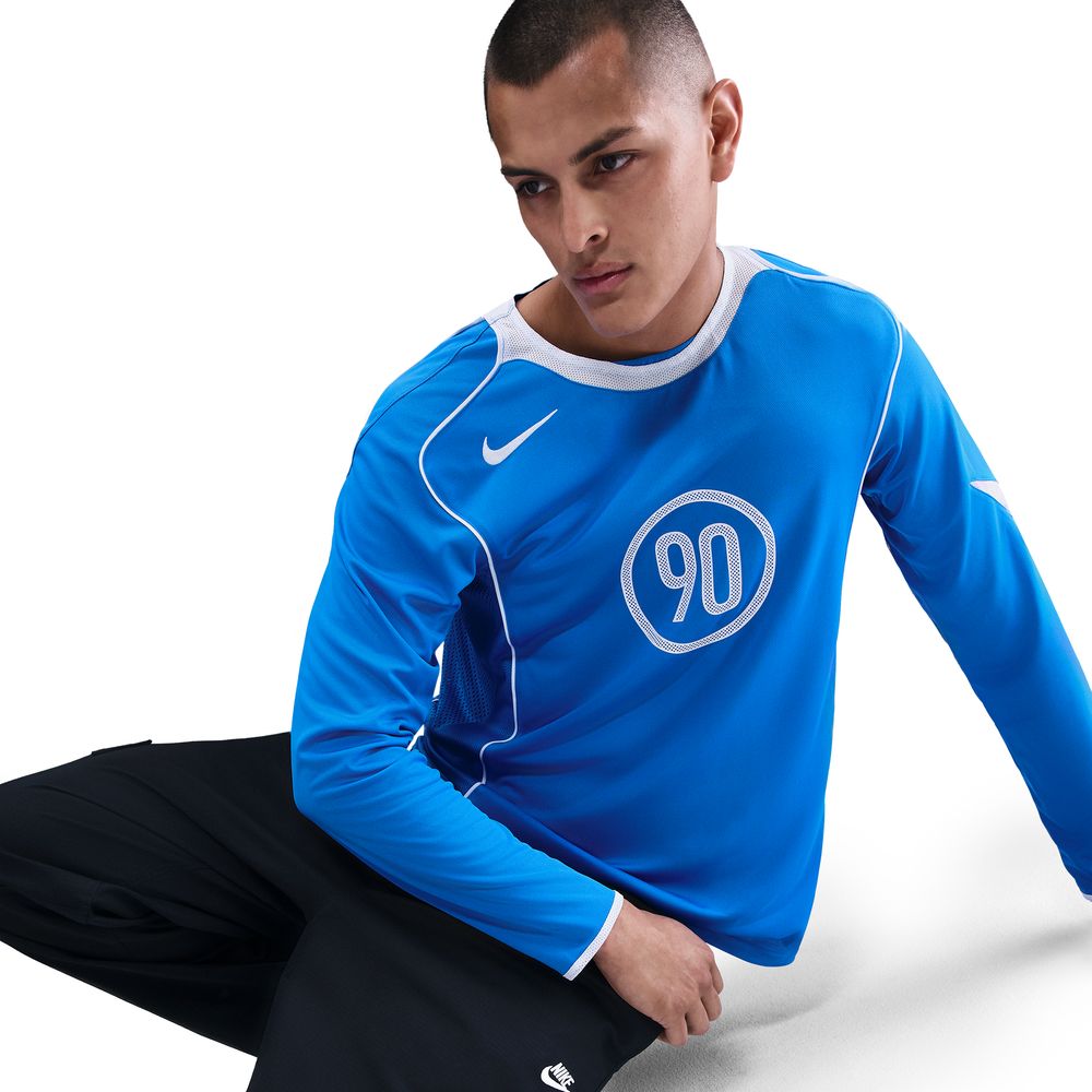 Nike Dri-FIT Total 90 Energy Langermet Fotballdrakt Blå/Hvit