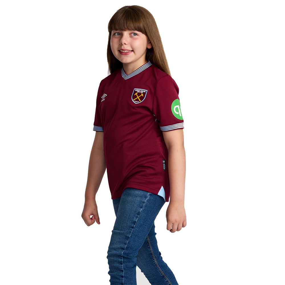 Umbro West Ham Fotballdrakt 25/26 Barn Hjemme