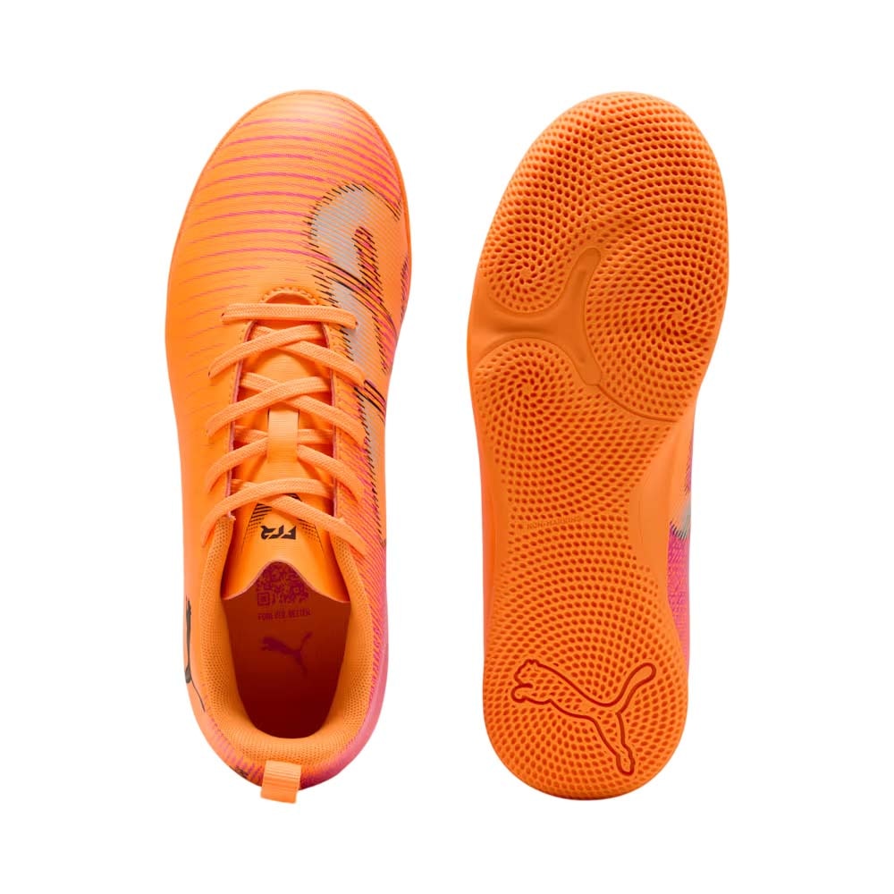 Puma FUTURE 8 Play IN Futsal Innendørs Fotballsko Barn Hot Pursuit