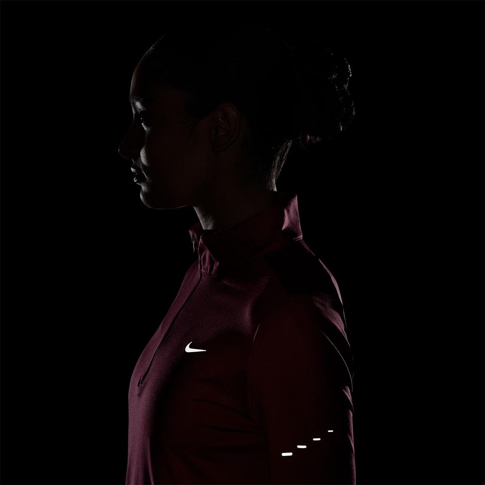 Nike Dri-Fit Swift Half-Zip Langermet Trøye Dame Rosa