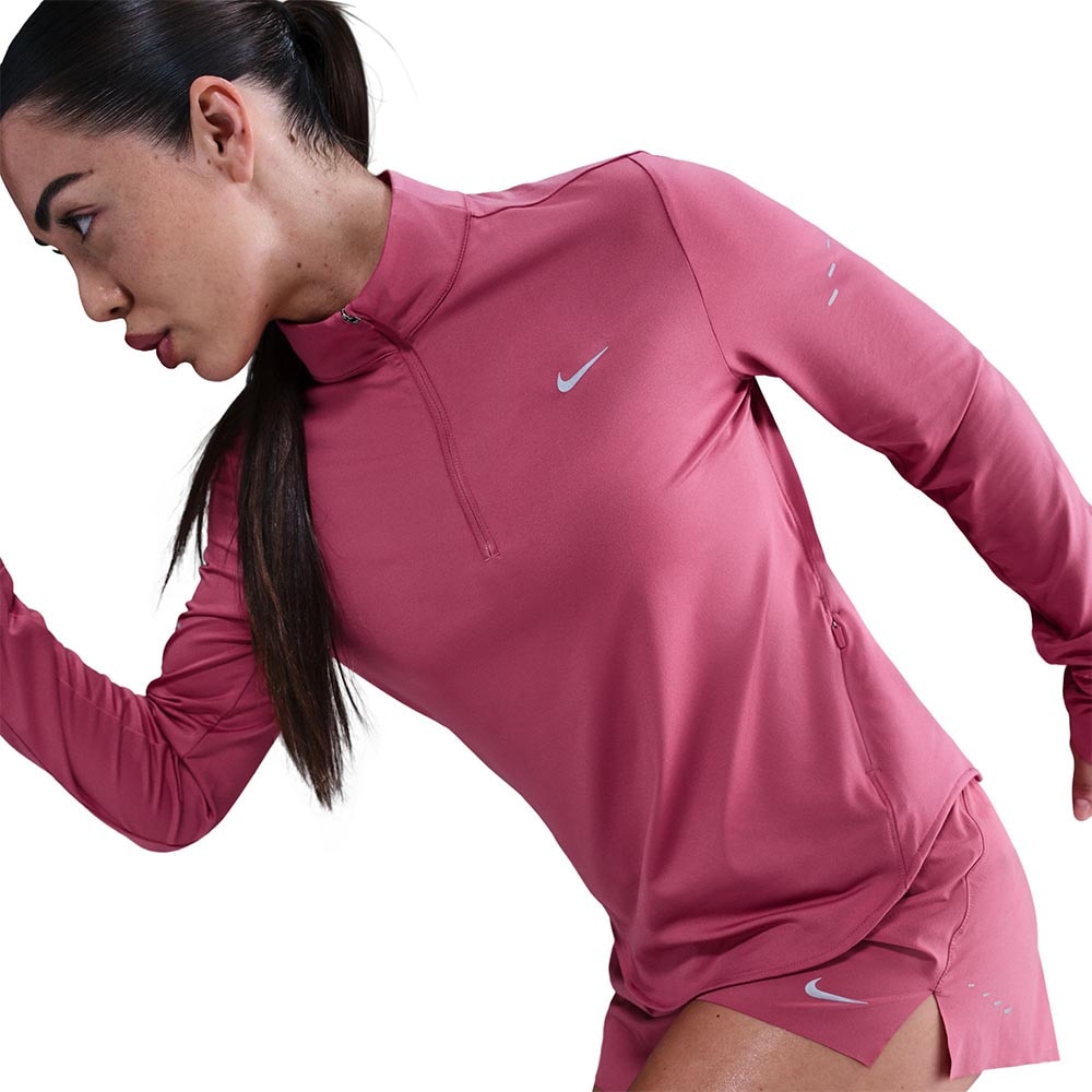 Nike Dri-Fit Swift Half-Zip Langermet Trøye Dame Rosa