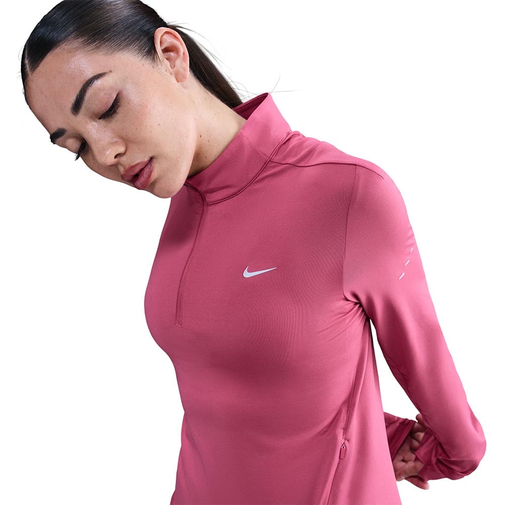 Nike Dri-Fit Swift Half-Zip Langermet Trøye Dame Rosa