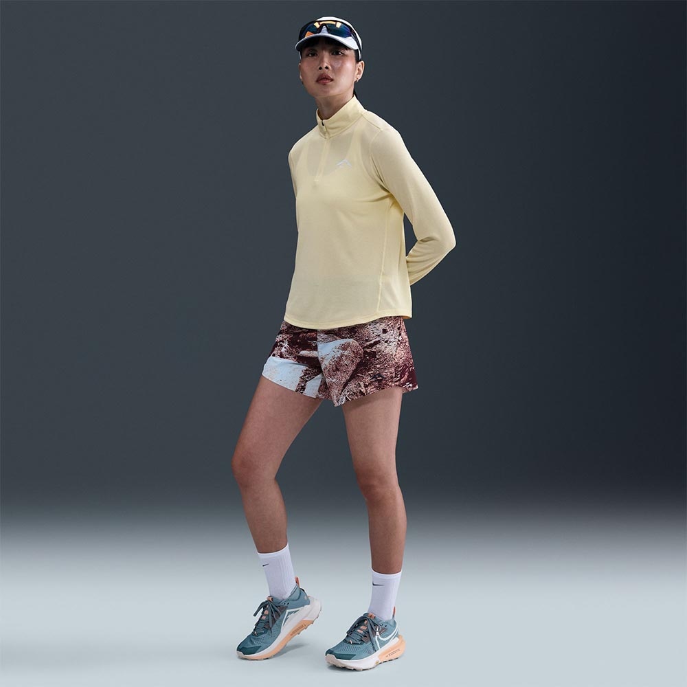Nike Dri-Fit Trail Half-Zip Midlayer Dame Gul