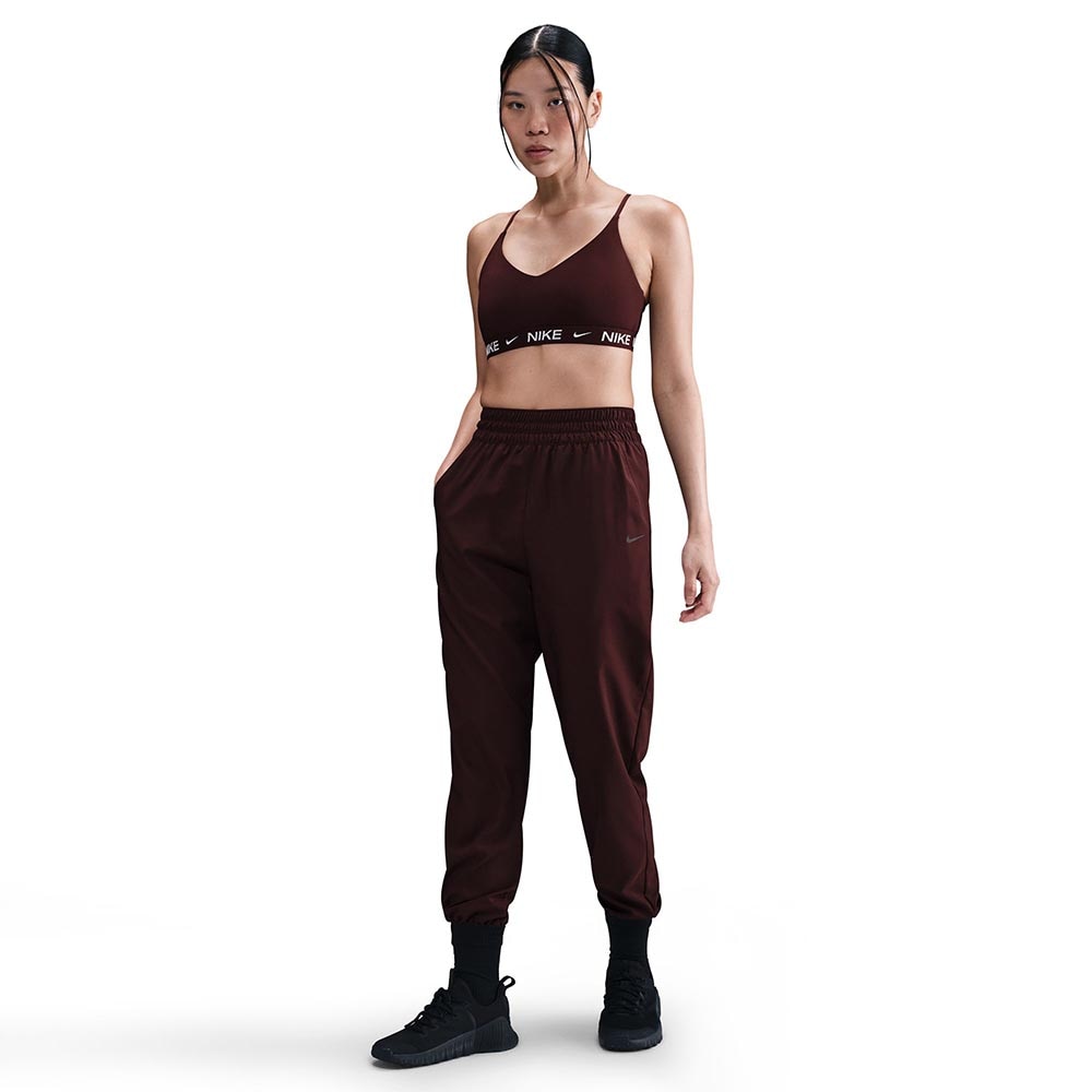 Nike Dri-Fit Indy Light Support Sports-BH Burgunder/Hvit