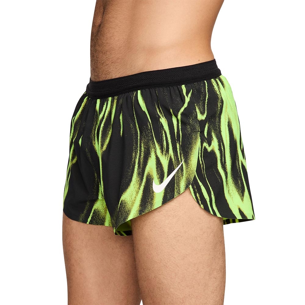 Nike Dri-Fit ADV AeroSwift 2" Løpeshorts Herre Sort/Grønn