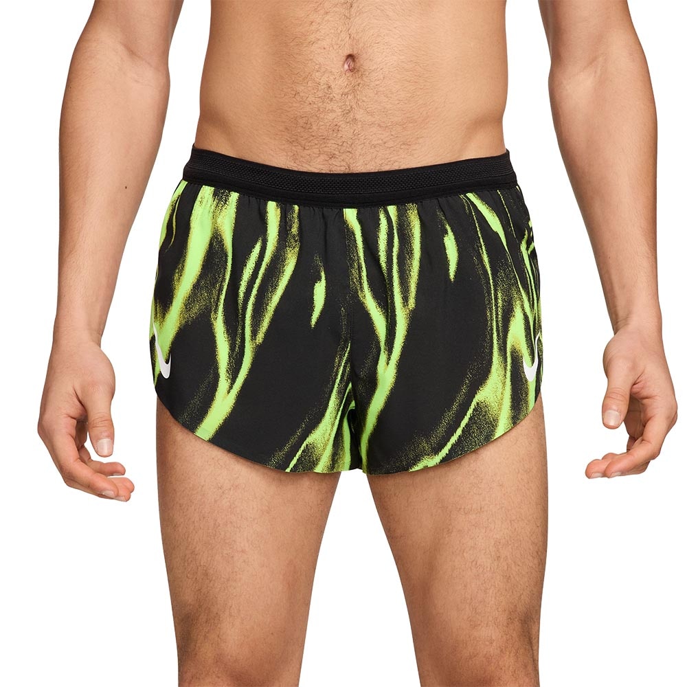 Nike Dri-Fit ADV AeroSwift 2" Løpeshorts Herre Sort/Grønn