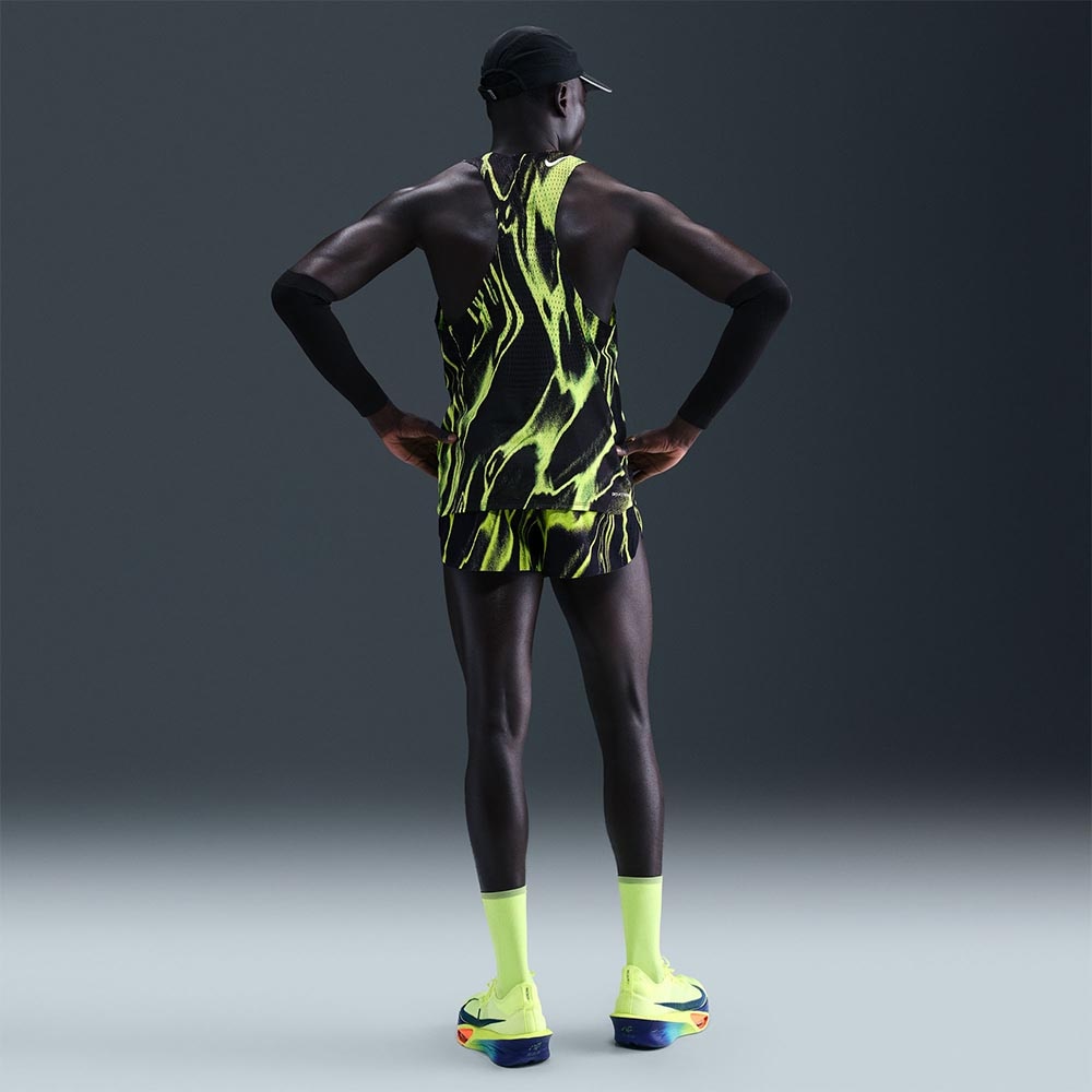 Nike Dri-Fit ADV AeroSwift 2" Løpeshorts Herre Sort/Grønn