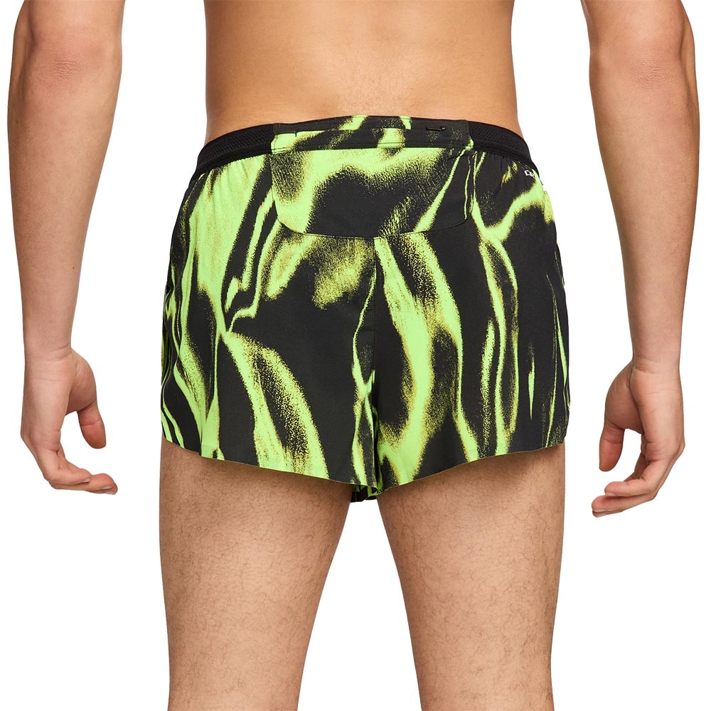 Nike Dri-Fit ADV AeroSwift 2" Løpeshorts Herre Sort/Grønn