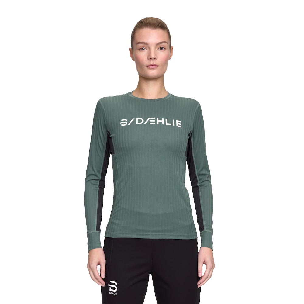 Dæhlie Training Tech Langermet Trøye Dame Grønn/Grå
