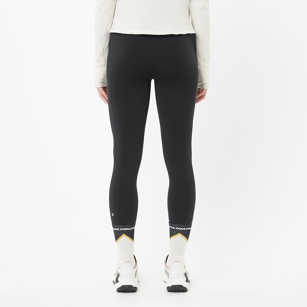 Salomnon ShakeOut Core Warm Løpetights Dame Sort