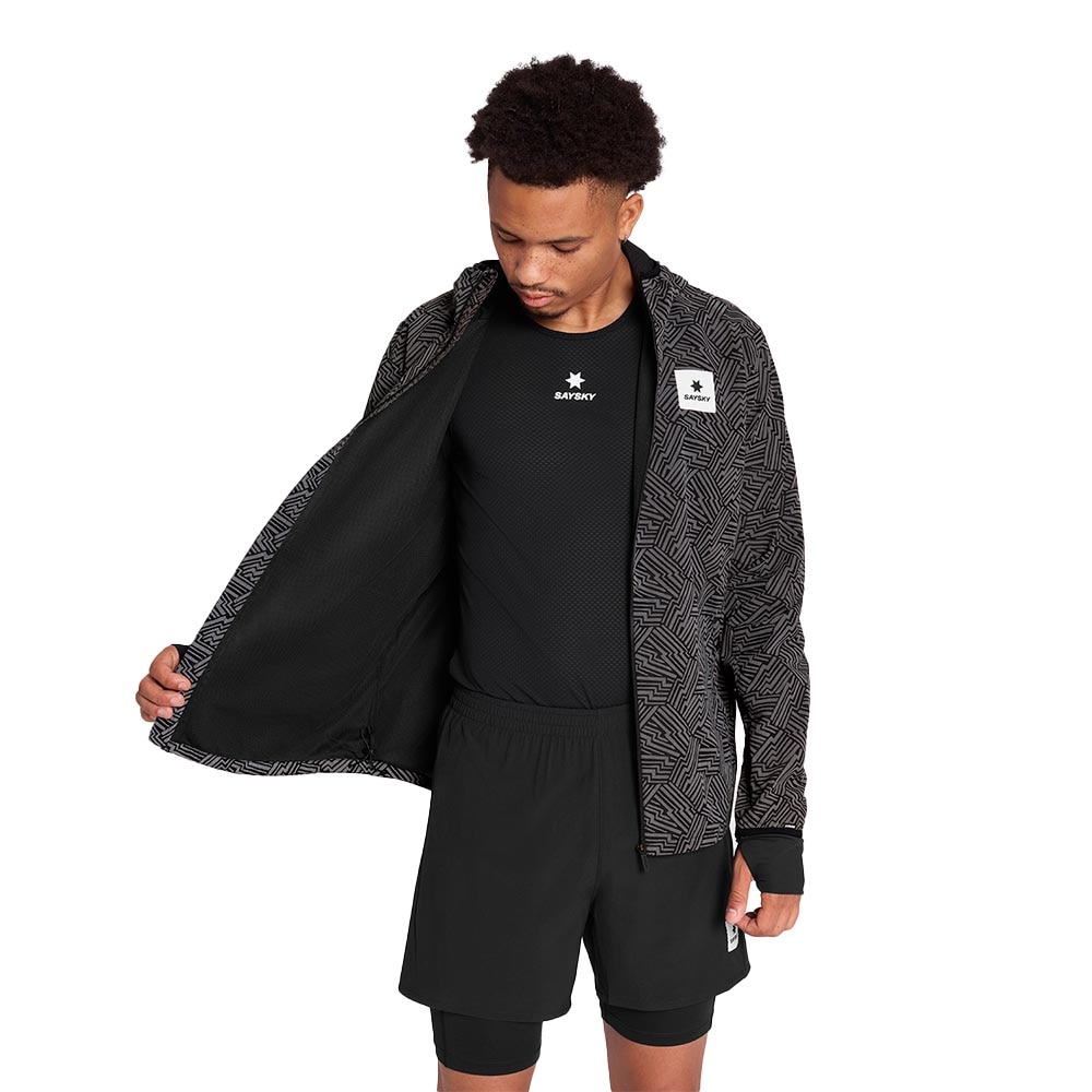 Saysky Reflective Blaze Løpejakke Herre Sort