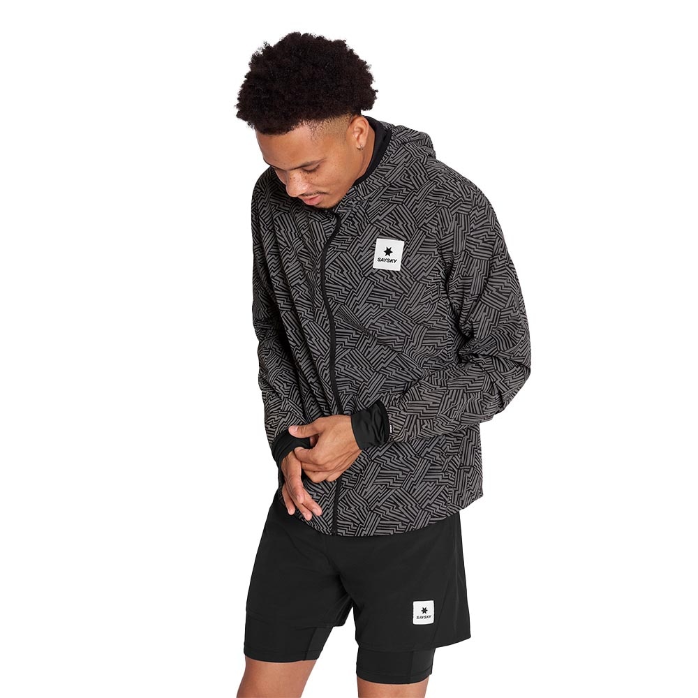 Saysky Reflective Blaze Løpejakke Herre Sort