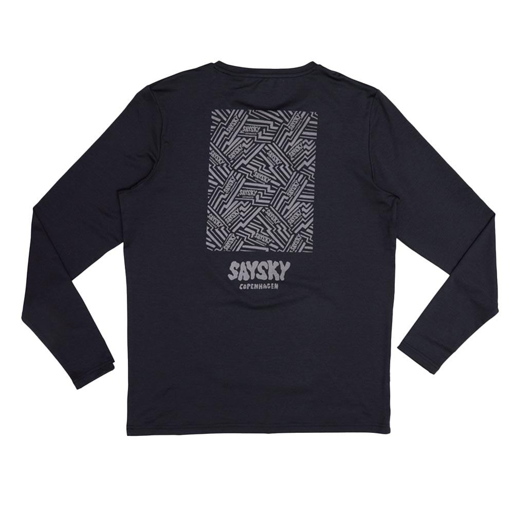 Saysky Reflective Logo Pace Langermet Trøye Herre Sort