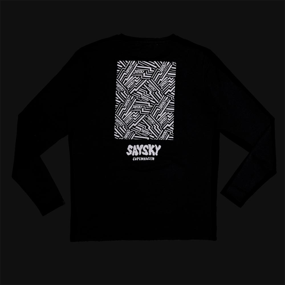 Saysky Reflective Logo Pace Langermet Trøye Herre Sort