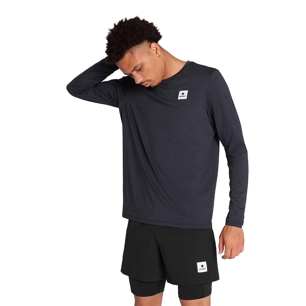 Saysky Reflective Logo Pace Langermet Trøye Herre Sort