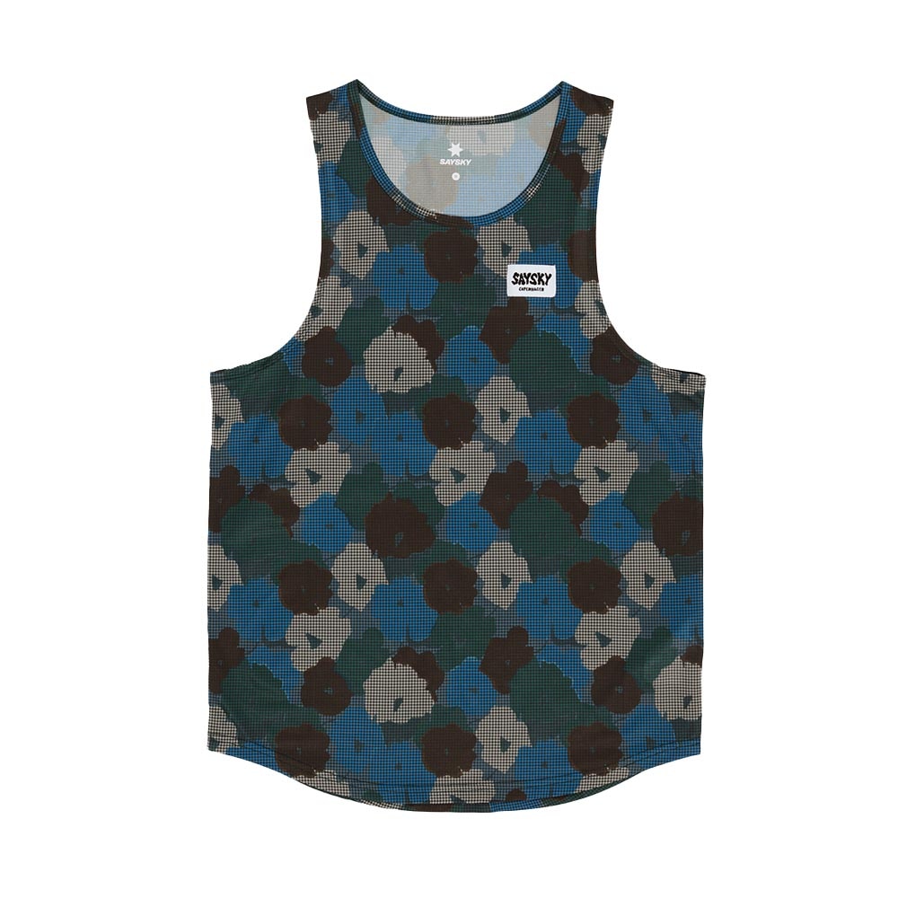Saysky Flower Combat Singlet Herre Blå/Flerfarget