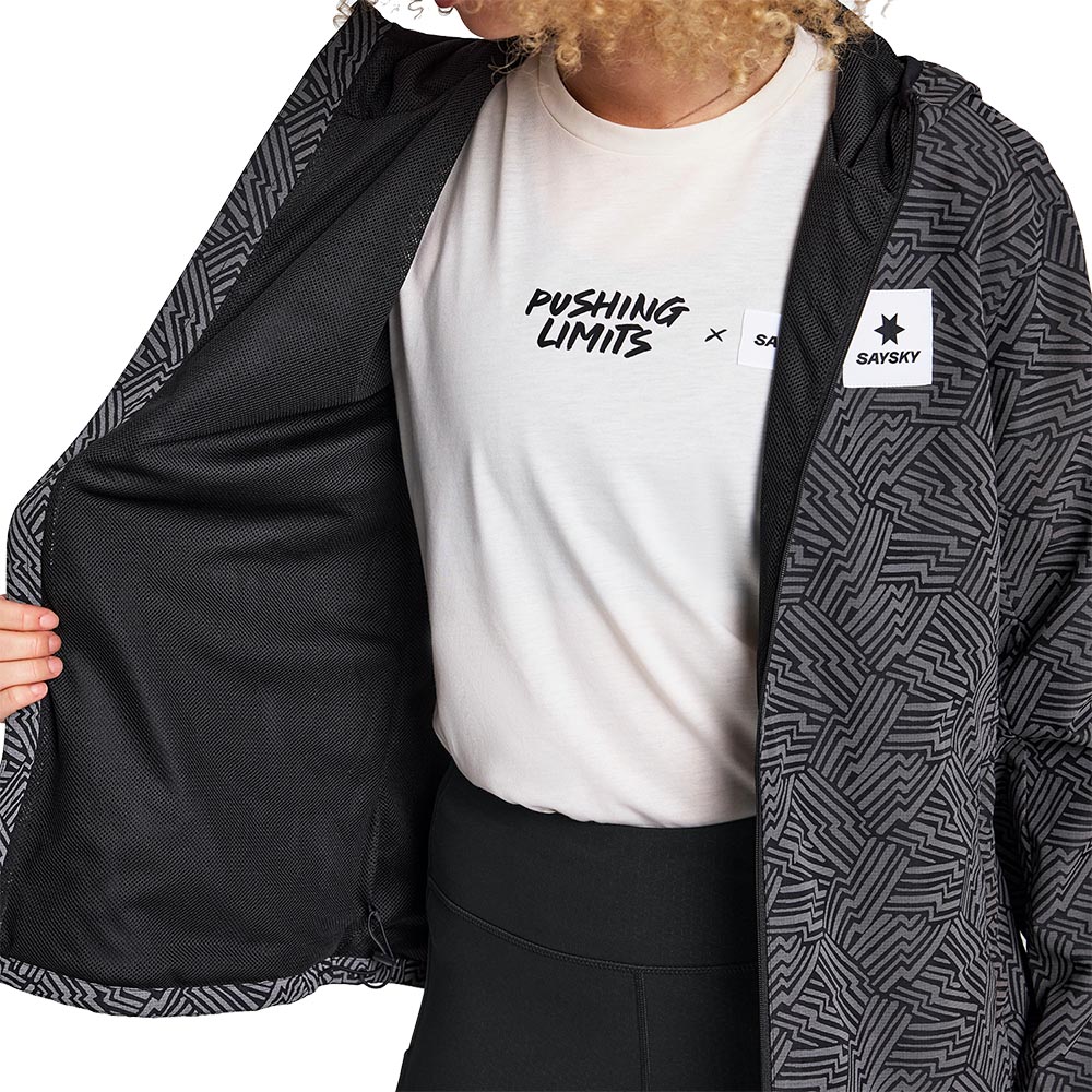 Saysky Reflective Blaze Løpejakke Dame Sort