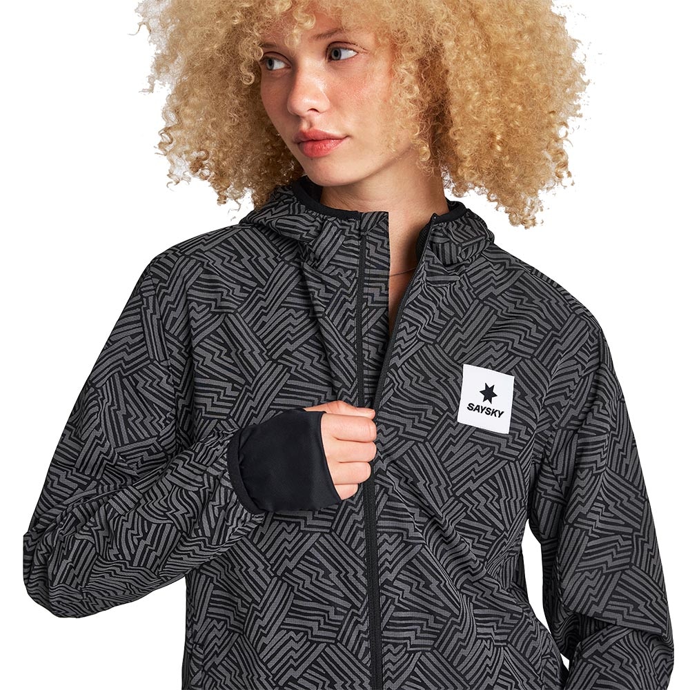Saysky Reflective Blaze Løpejakke Dame Sort