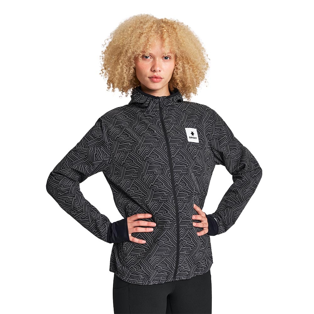 Saysky Reflective Blaze Løpejakke Dame Sort