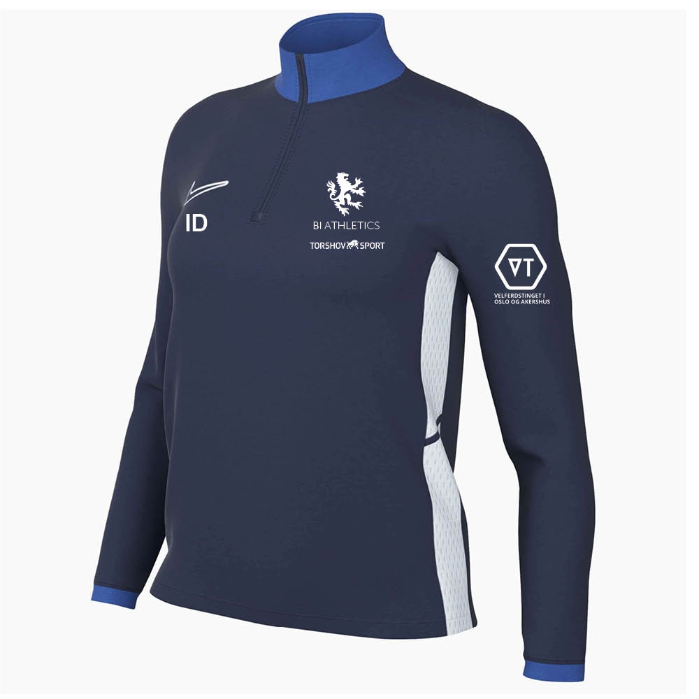 Nike Dri-FIT BI Athletics Treningsgenser Dame Marine/Hvit