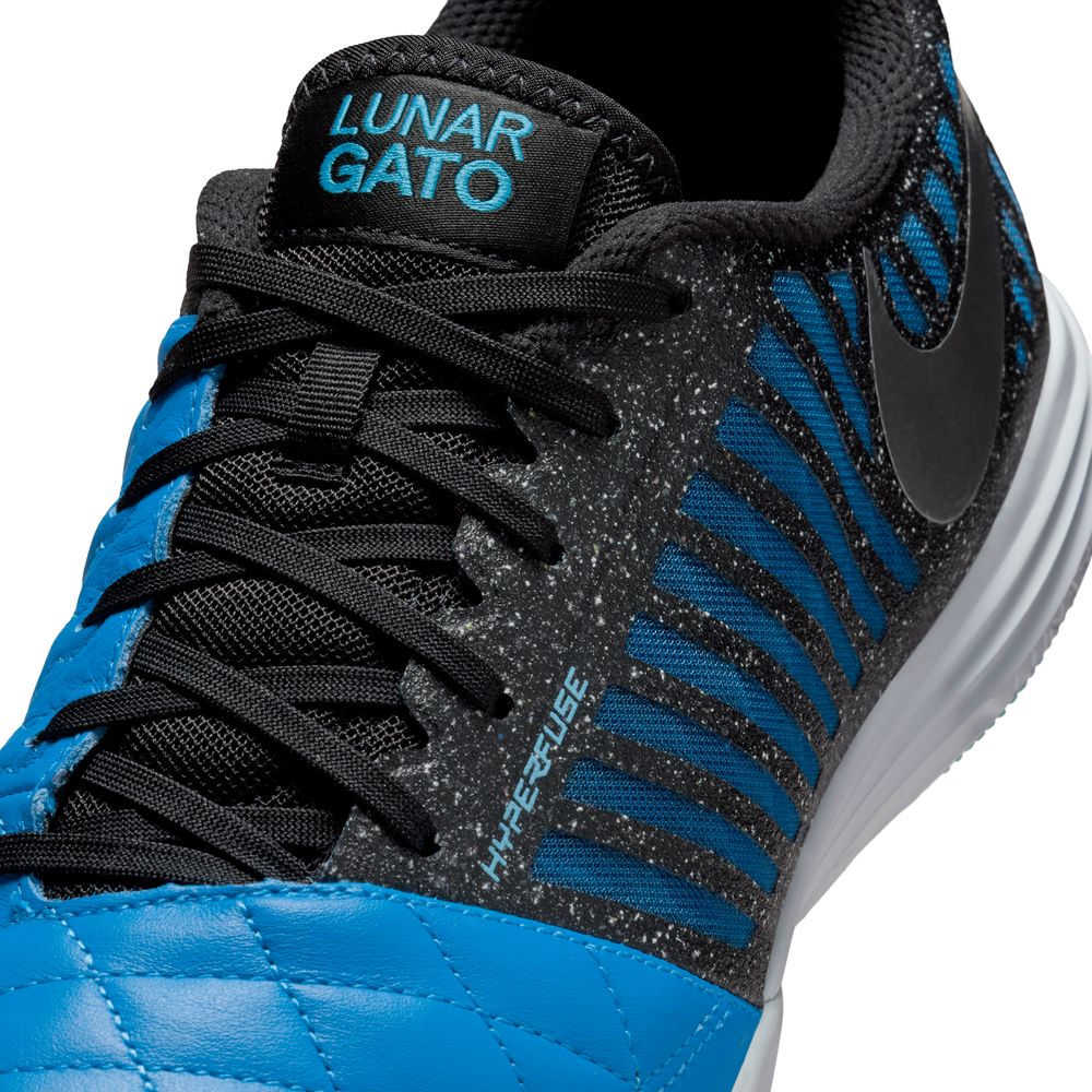 Nike Lunargato II IC Futsal Innendørs Fotballsko Blå/Sort