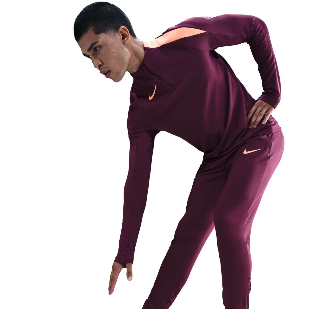 Nike Dri-FIT Strike Treningsbukse Burgunder/Oransje