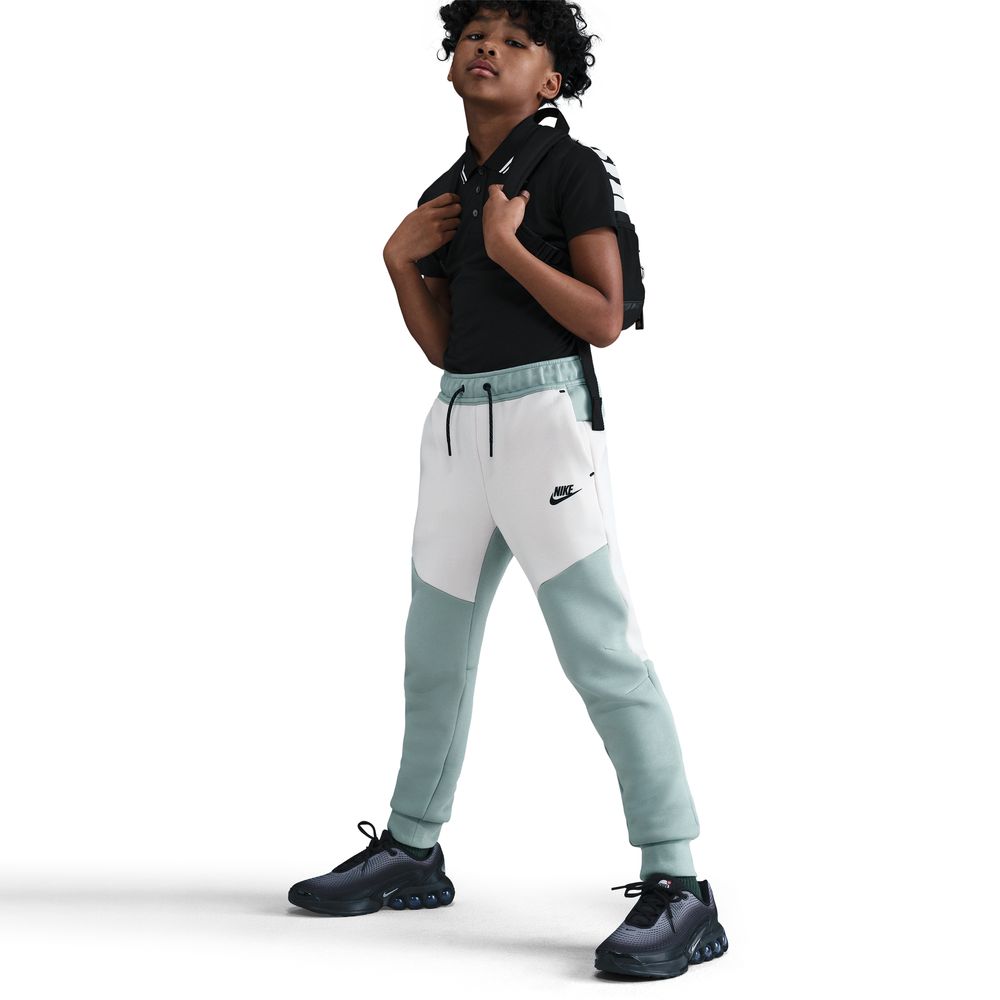 Nike NSW Tech Fleece Fritidsbukse Barn Grønn/Hvit