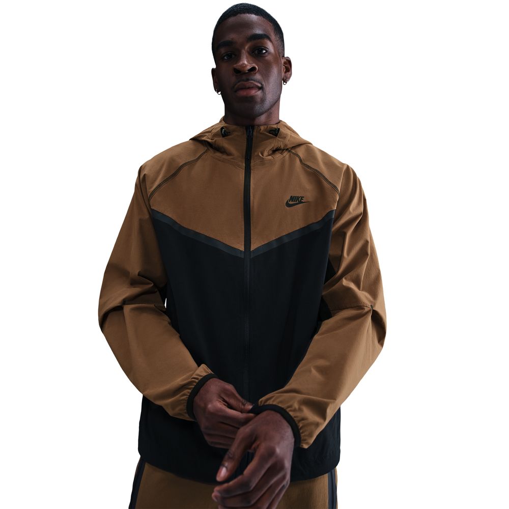 Nike Tech Woven Windrunner Jakke Brun/Sort