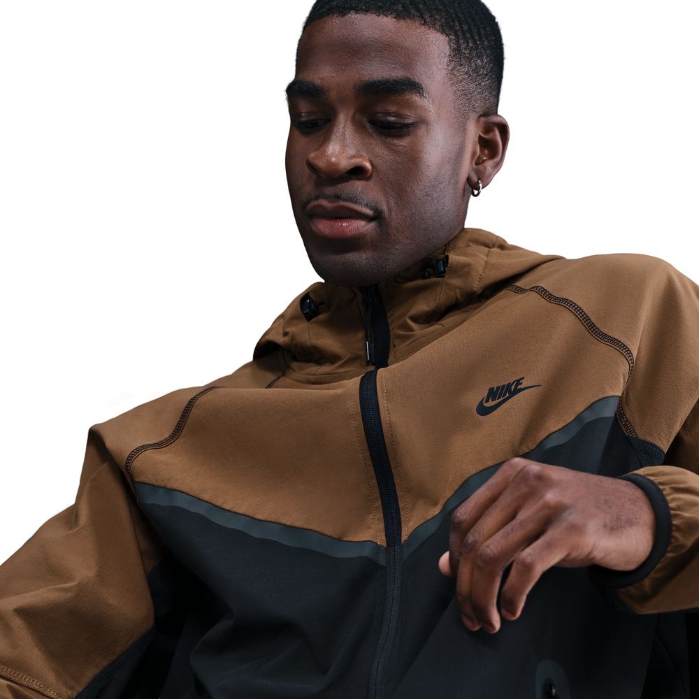 Nike Tech Woven Windrunner Jakke Brun/Sort
