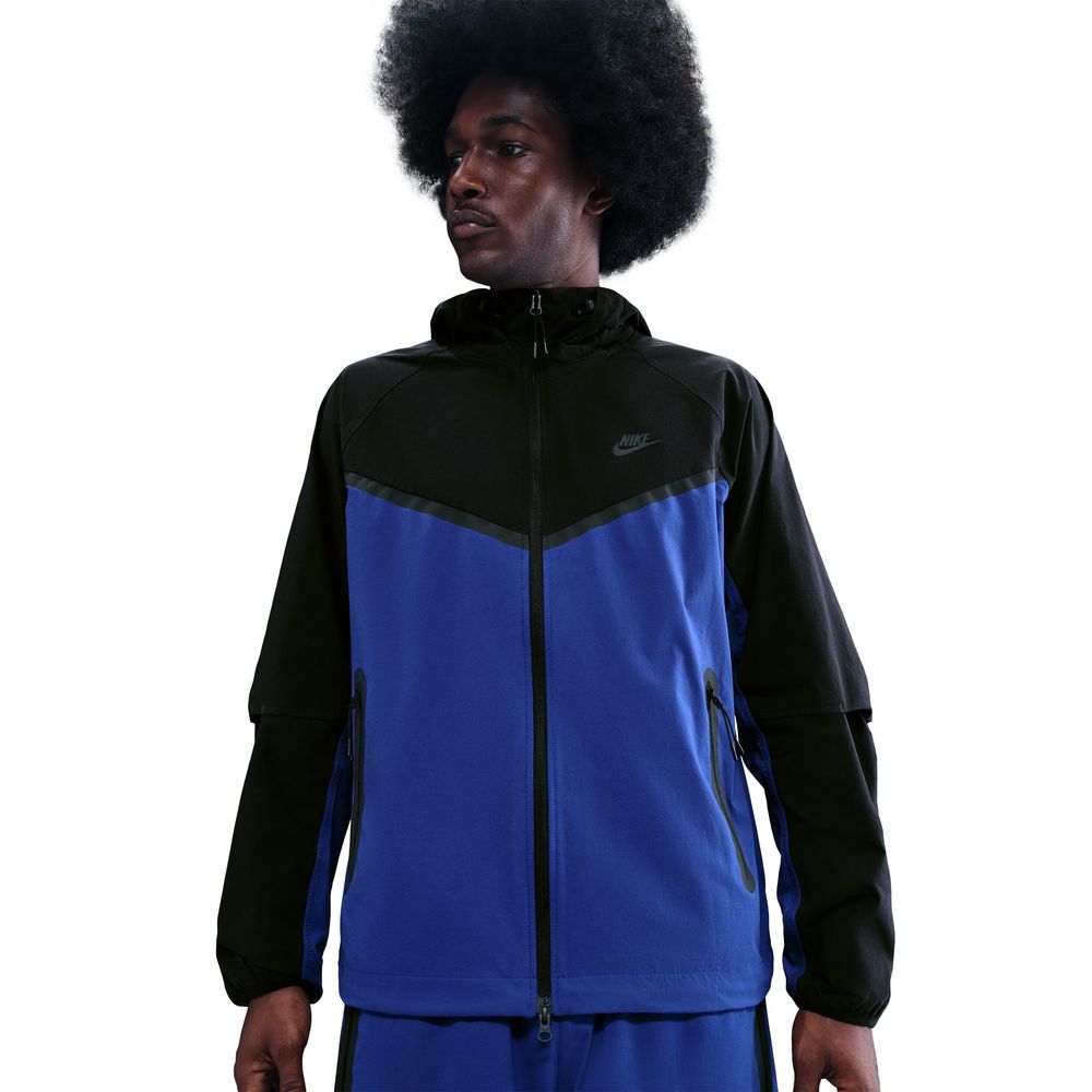 Nike Tech Woven Windrunner Jakke Blå/Sort