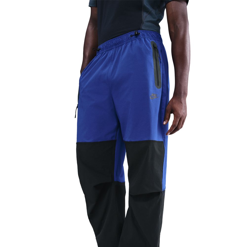 Nike Tech Woven Oversized Fritidsbukse Blå/Sort