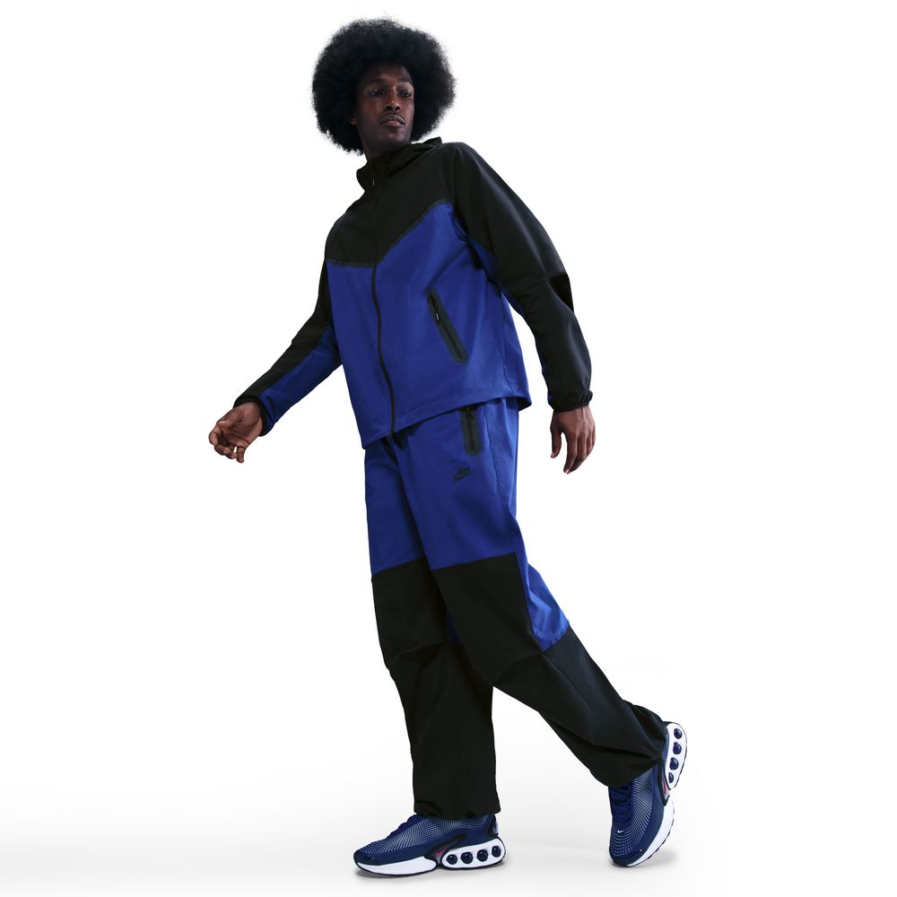 Nike Tech Woven Oversized Fritidsbukse Blå/Sort
