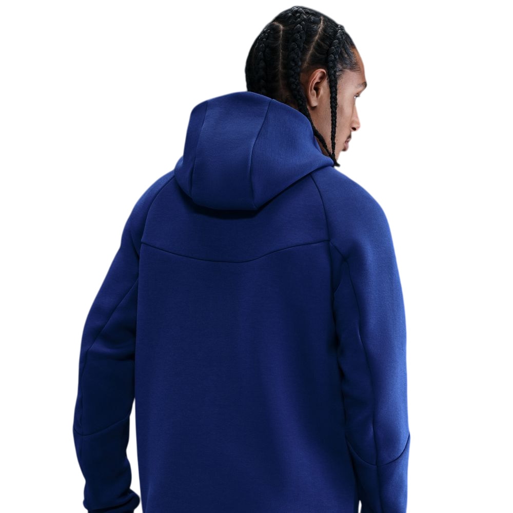 Nike NSW Tech Fleece Full-Zip Windrunner Hettegenser Mørkeblå/Sort