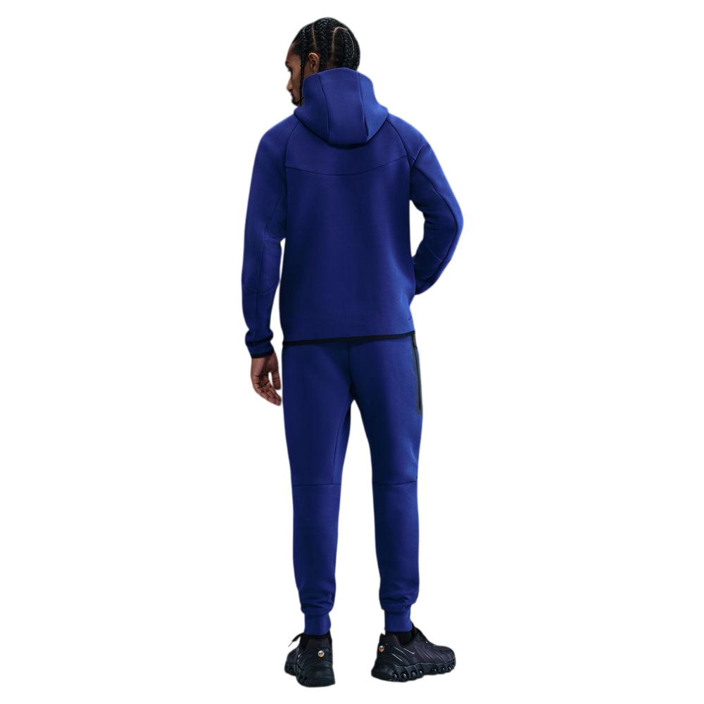 Nike NSW Tech Fleece Full-Zip Windrunner Hettegenser Mørkeblå/Sort