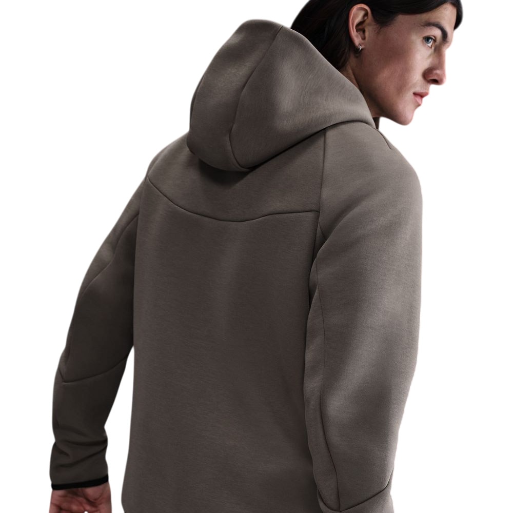 Nike NSW Tech Fleece Full-Zip Windrunner Hettegenser Brun/Grå