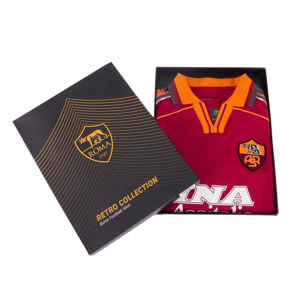 Copa AS Roma 1998-1999 Retro Fotballdrakt Hjemme