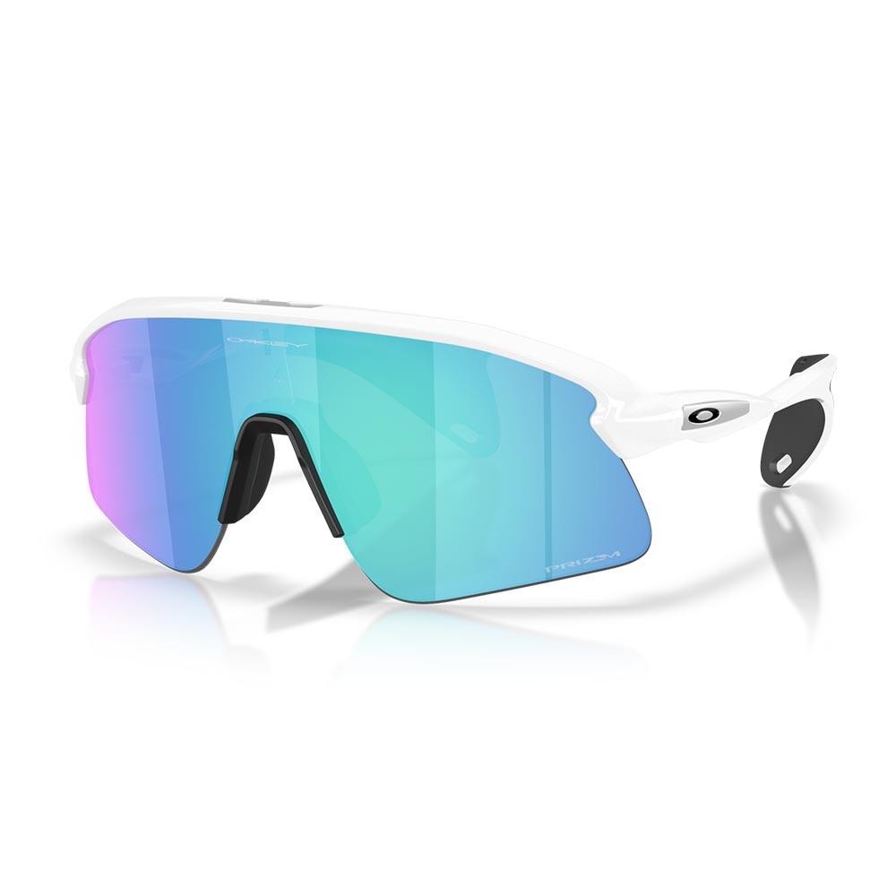 Oakley Stunt Devil Prizm Sapphire Solbriller Hvit/Sort