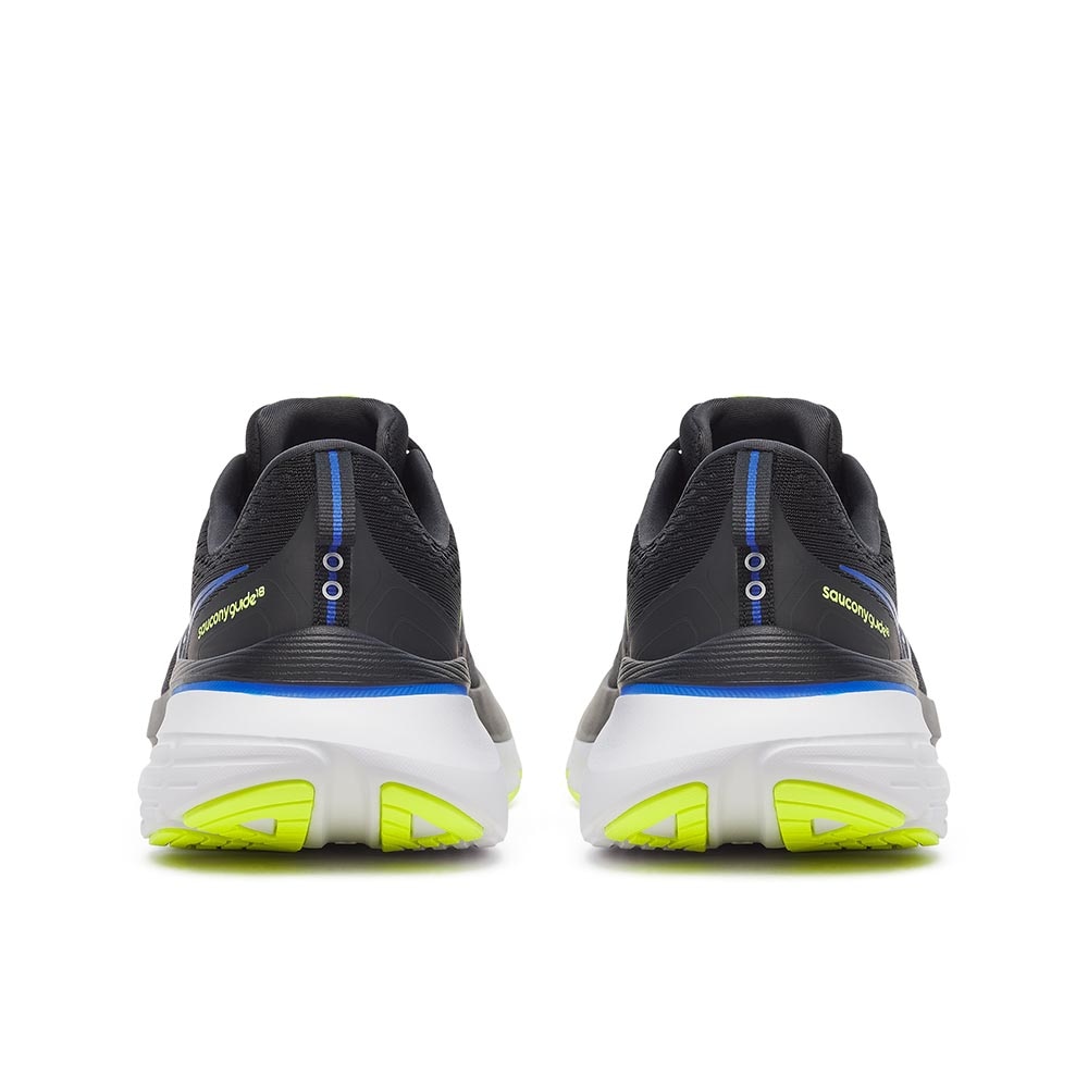 Saucony Guide 18 Joggesko Herre Sort/Gul/Blå
