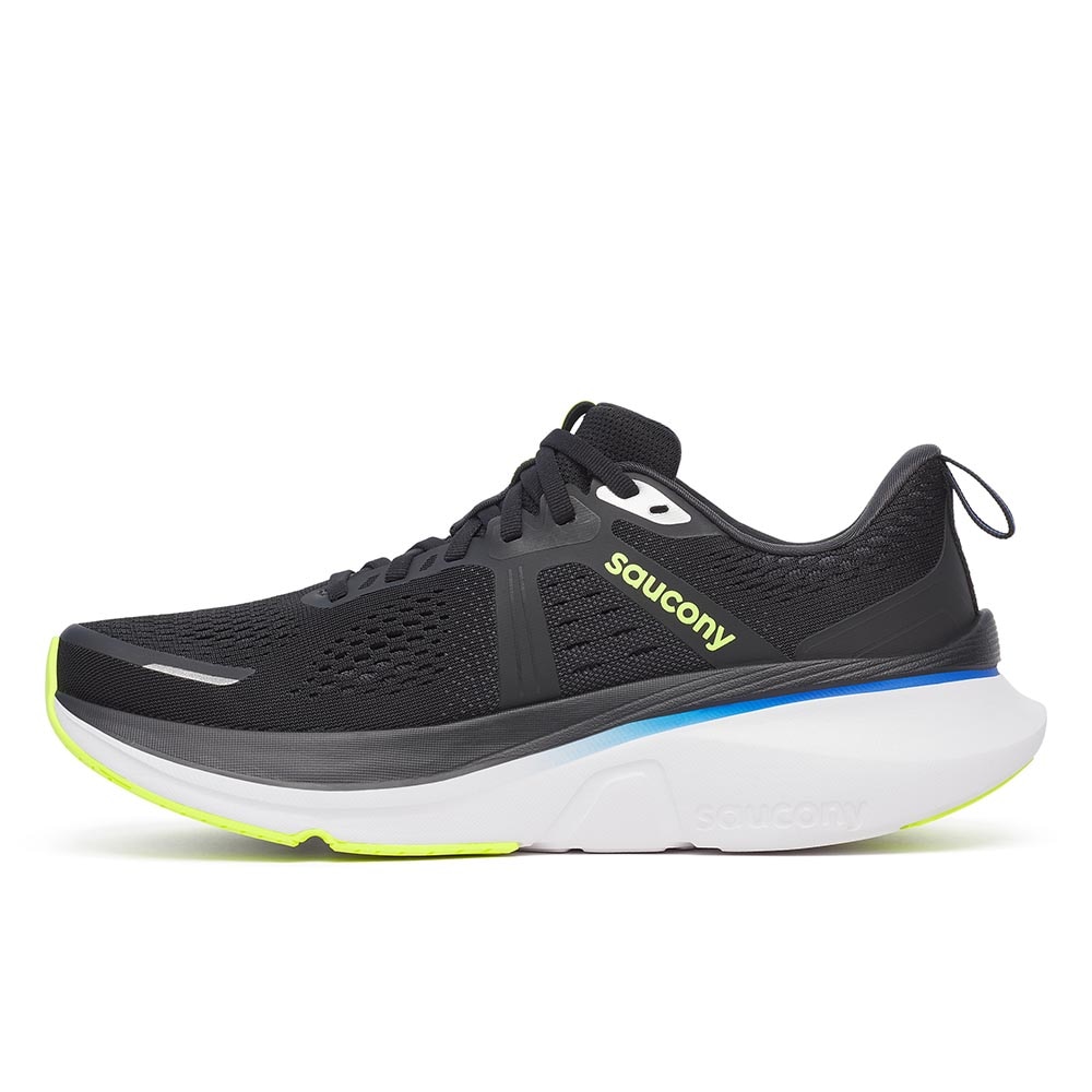 Saucony Guide 18 Joggesko Herre Sort/Gul/Blå