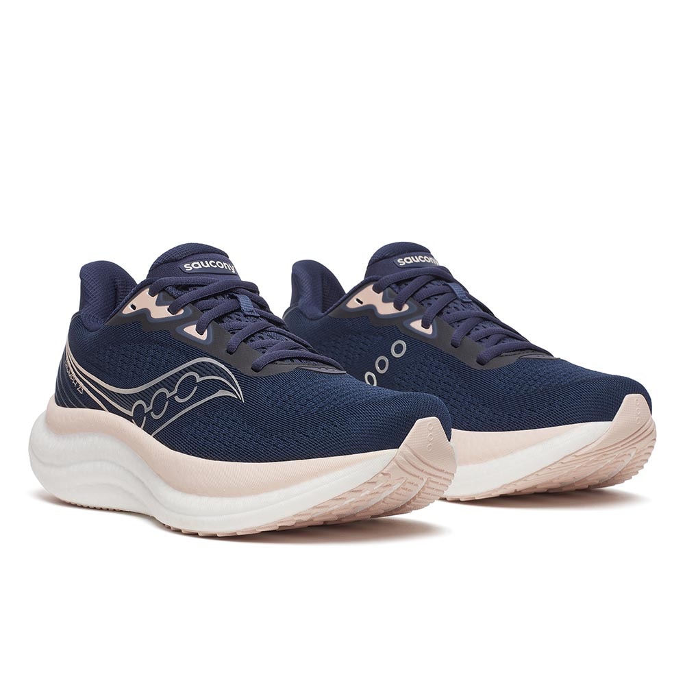 Saucony Triumph 23 Joggesko Dame Marine/Rosa