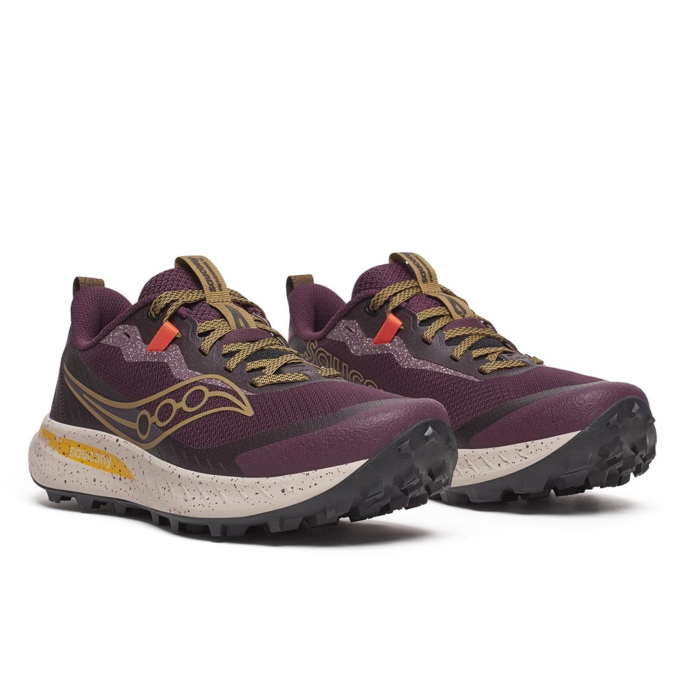 Saucony Peregrine 15 Joggesko Dame Lilla/Brun