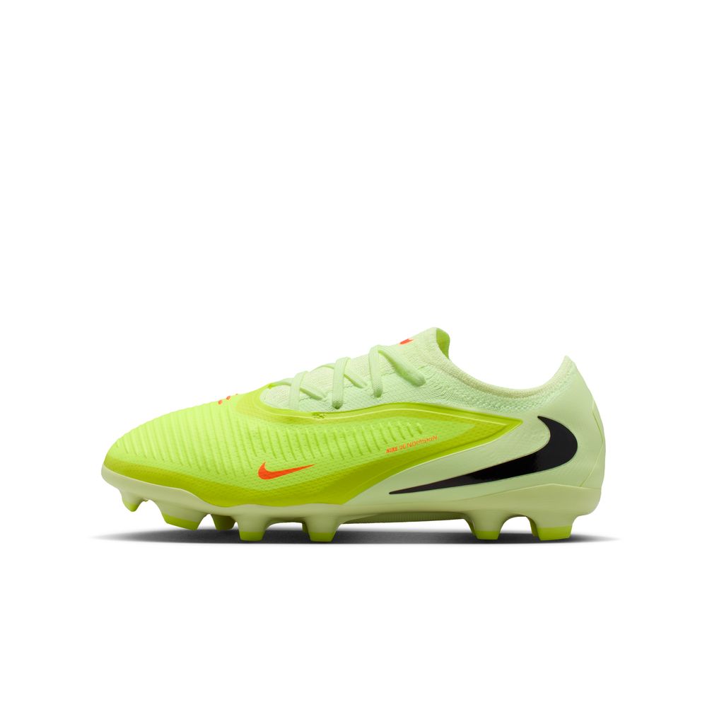 Nike Phantom 6 Low Pro FG/MG Fotballsko Barn Max Voltage