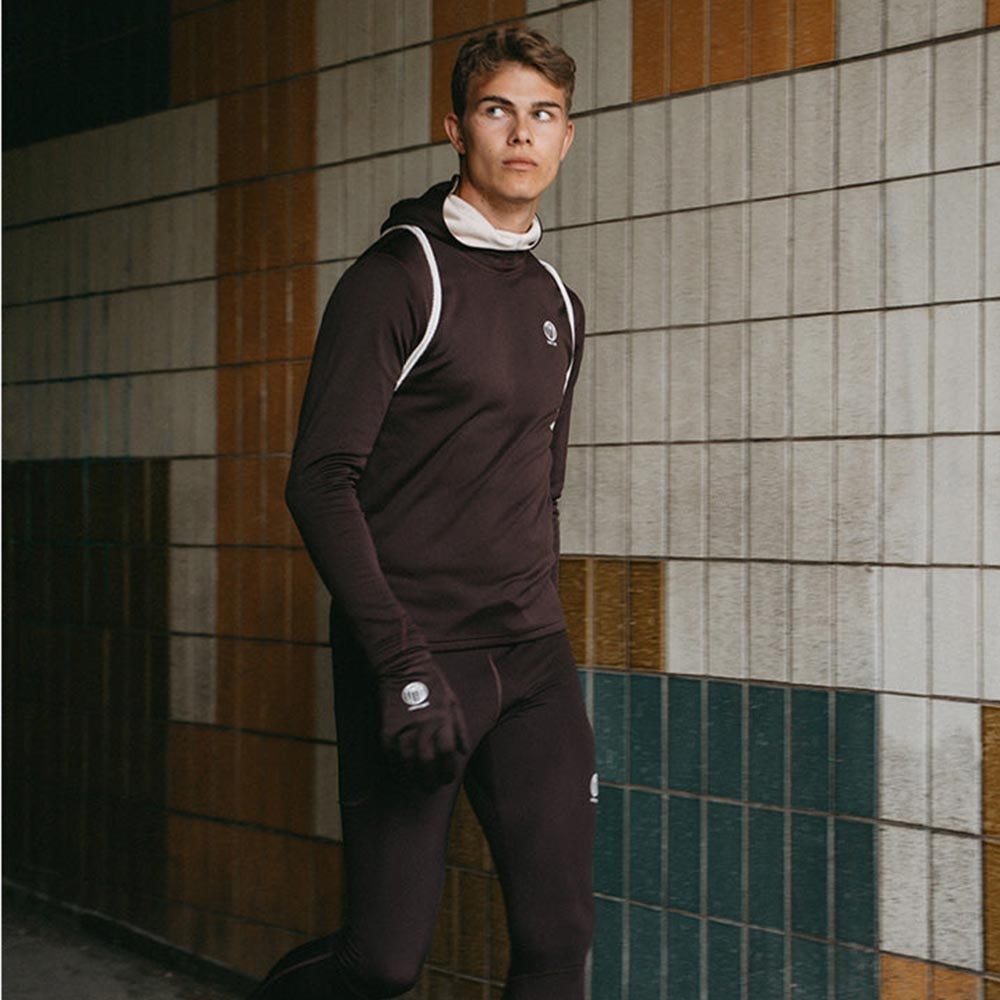 YMR Track Club Siljan Thermal Tights Herre Brun