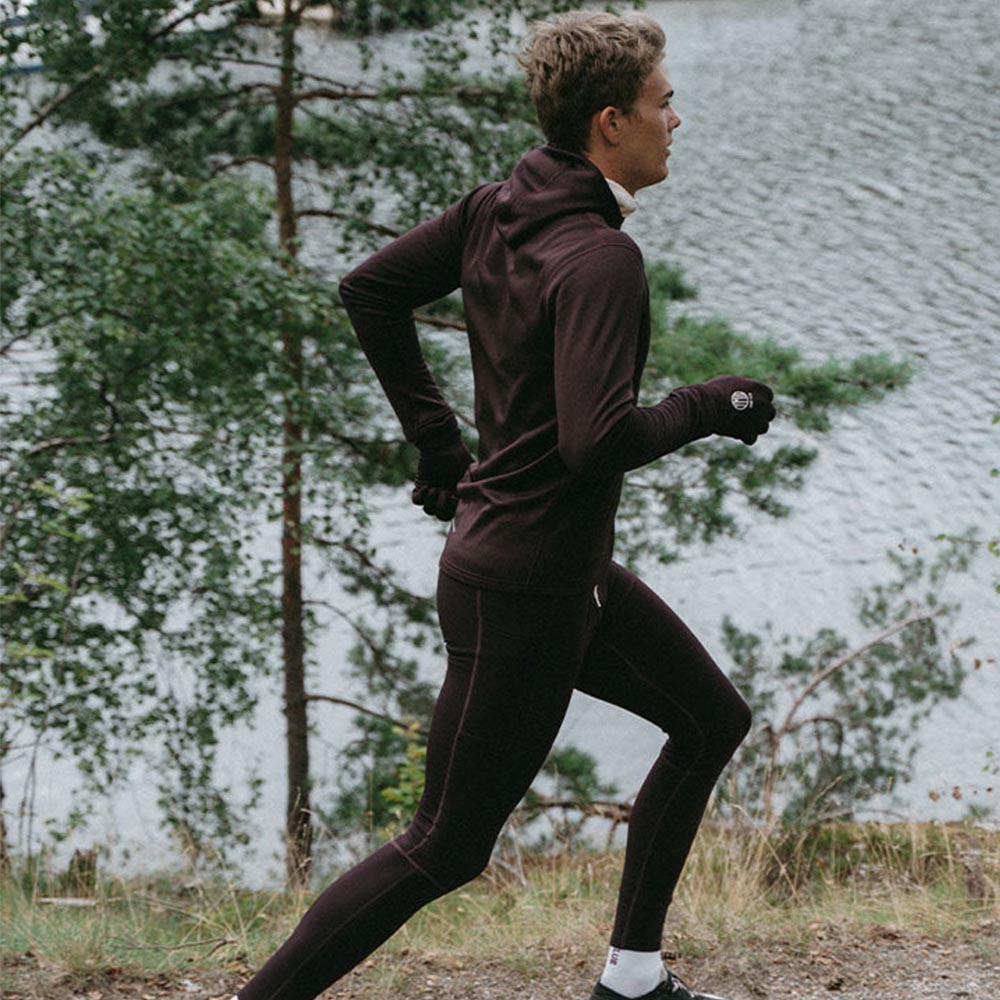 YMR Track Club Siljan Thermal Tights Herre Brun