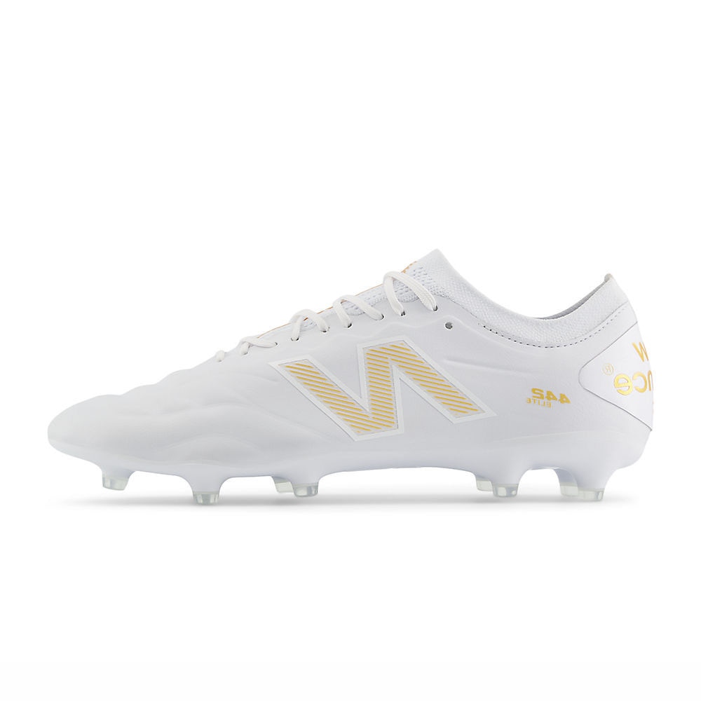 New Balance 442 Elite V2 FG Fotballsko 10 Year Hvit/Gull